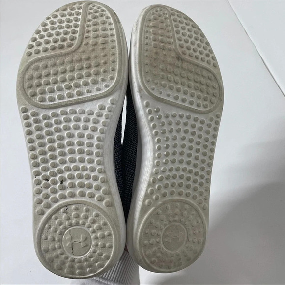 Under Armour Womens Ripple Metallic Grey Sneakers Size 9.5 - Picture 8 of 10